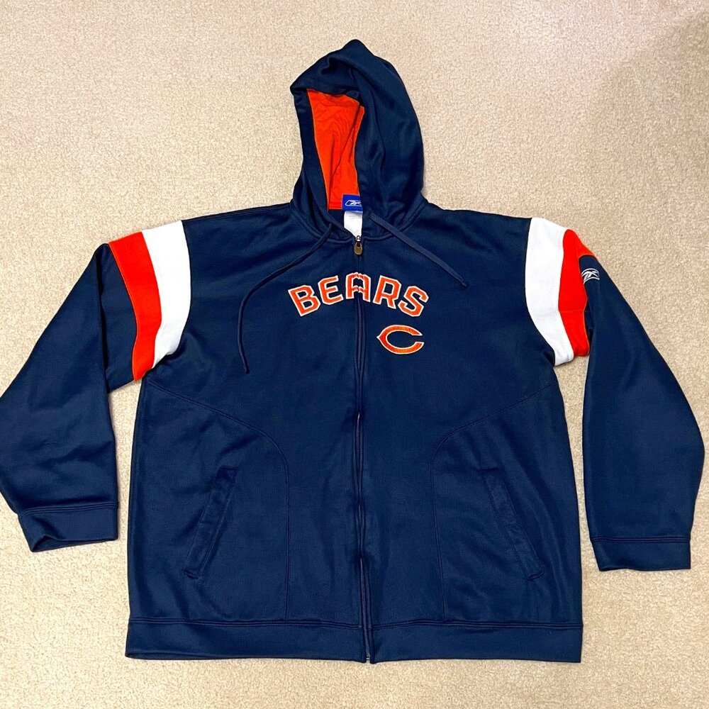 NFL Reebok - Chicago Bears - Zip Up Hooded Jacket - Size Adult Large